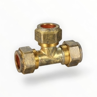 Copper Compression Tee BR 15C X 15C X 15C LF