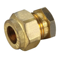 15mm Copper Compression Stop End Brass 