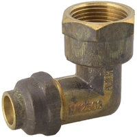 15mm FI X 20mm FL Flared Compression Elbow Reducing Brass