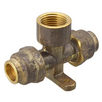 15C X 15C X 15FI Flared Compression Tee Lugged Brass 