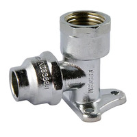 15FI X 15C Flared Compression Elbow Lugged Chrome Plated 