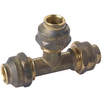 15mm FL X 15mm FL X (15mm FL Centre) Flared Compression Tee Brass