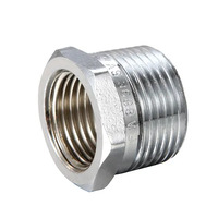 15mm X 10mm Screwed Bush Reducing Chrome Plated 