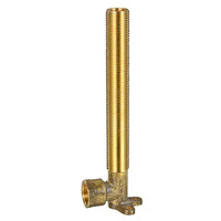 15FI X 15MI Extended 185mm Elbow FI Lugged Brass 