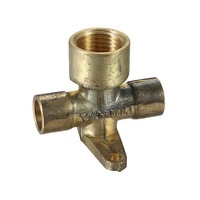 15OD X 15OD X 15FI Tee Cap Lugged (No.30) Brass 