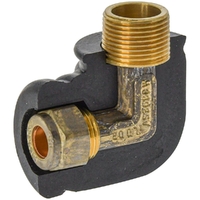 Copper Compression Elbow Reducing Extended Brass 20MI X 15C