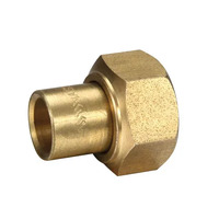 15FI X 15OD Connector (No.62) Straight Tap Brass 