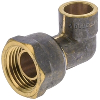 15FI X 15OD Connector Bent Tap No. 63 Brass