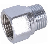 15mm Chrome Adaptor MI X FI Brass