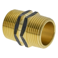 20mm Hexagon Nipple Brass (XL) (60mm)