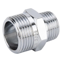 Hexagon Nipple Reducing Chrome Plated 15 X 6MM LF