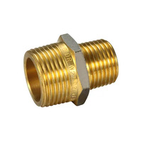 20mm X 15mm Flat Seat Hexagon Nipple Reducing Brass 