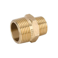 25mm X 15mm Hexagon Nipple Reducing Brass 