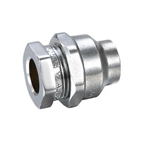 15C X 15C Flared Compression Union Chrome Plated 