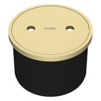 100Mm Gas Seal Cleanout With Hdpe Tail Brass