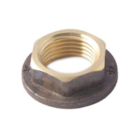 15mm Flanged Back Nut Chrome Plated 