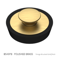40Mm Bowen Stopper Polished Brass