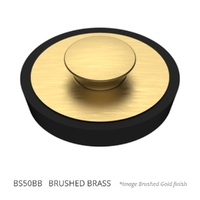 50Mm Bowen Stopper Brushed Brass