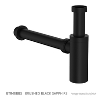 Bottle Trap 40Mm Brushed Black Sapphire