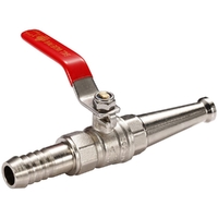 25mm Nozzle Ball Valve Brass Chrome Plated