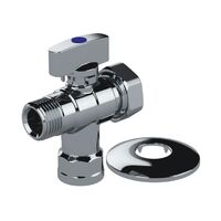 3 Way Ball Valve + 20mm Cap + Wall Plate