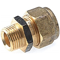 LF 15mm C x 20mm MI REDUCING CU MALE COMPRESSION UNION (1/2" C x 3/4" MI)