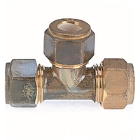 LF 20mm C x 20mm C x 15mm C #25 REDUCING CU COMPRESSION TEE (3/4" C x 3/4" C x 1/2" C)