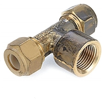 LF 15mm C x 15mm C x 15mm FI FEMALE CU COMPRESSION TEE (1/2" C x 1/2" C x 1/2" FI)