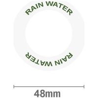 Rainwater Green on Clear Label