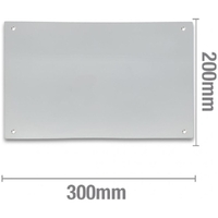 Stainless Steel Cover Plate Patch Rectangle 300 x 200mm