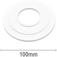 Cover Plate White Plastic Raised 40mm