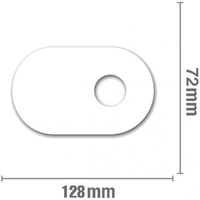 Self Adhesive Cover Plates Oval 1/2inch BSP (10 pk)