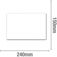 Cupboard Patch  White 240x150mm Sticky Back