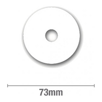 ½ BSP Flat Adhesive Round
