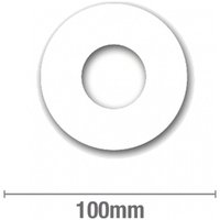 Round Suit 40mm DWV Self Adhesive Cover Plates (10 Pk)