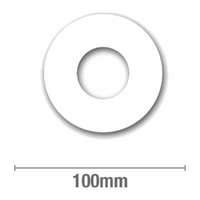 Self Adhesive Cover Plates to suit 40 DWV round (10 pk)