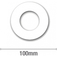 Round Suit 50mm DWV Self Adhesive Cover Plates (10 Pk)