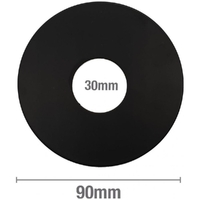 Black Round Tilers Boo Boo Cover Plate 30mm I.D.