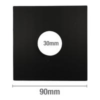 Black Square Tilers Boo Boo Cover Plate 30mm I.D.