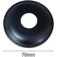 Cover Plate 1/2IN BSP 10 Rise Metal Black