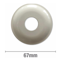 Cover Plates 10mm Rise 1/2 Inch BSP Ivory