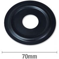 Cover Plates Flat x 1/2 Inch BSP Black