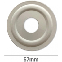 Cover Plate 1/2inch BSP Ivory Metal