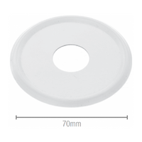 Cover Plate 1/2inch BSP Colourbond White
