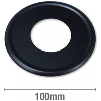 Cover Plate 40mm PVC Black Metal