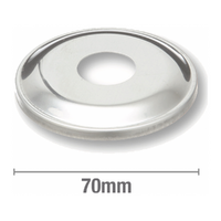 Marine Grade Round Cover Plate 1/2inch BSP with 10mm Rise