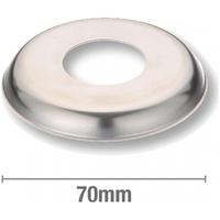 Marine Grade Cover Plate O.D. 3/4inch BSP 10mm Rise