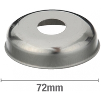 S/Steel Cover Plate 68mm O.D. 16mm Rise 1/2inch BSP