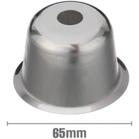 S/Steel Cover Plate 65mm O.D. 34mm Rise 1/2inch BSP