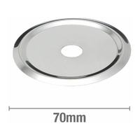 S/Steel Cover Plate 68mm O.D. 1/2inch Copper